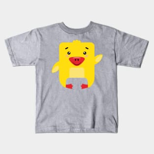 Mr Square Duck Kids T-Shirt